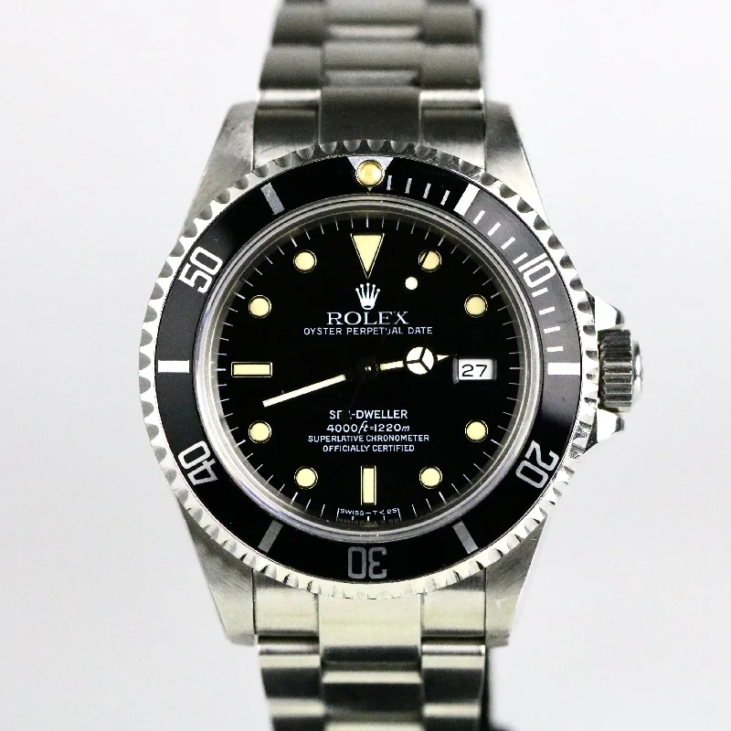 1991 Rolex 16600 Sea-Dweller Patina with Box & Papers