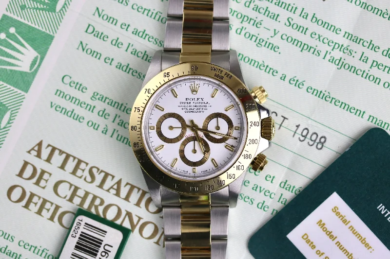 1997 Rolex 16523 Daytona Zenith Movement with Box, Papers & RSC