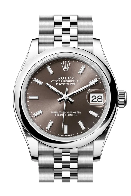 Rolex Datejust 31 Brown Dial Jubilee Ladies Watch 278240 278240-0010