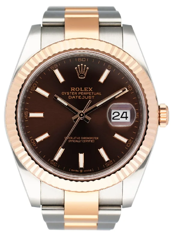 Rolex Datejust 41 126331 Chocolate Dial Mens Watch Box Papers