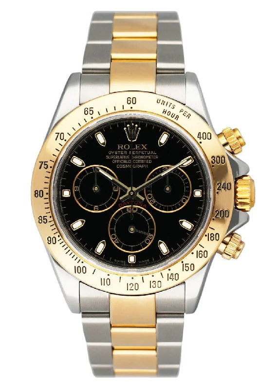 Rolex Daytona 116523 Black Dial Two-Tone Mens Watch