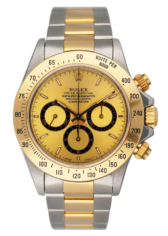 Rolex Daytona 16523 Zenith Champagne Dial Mens Watch