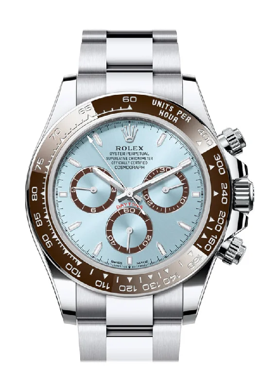 Rolex Daytona 40 Ice Blue Dial Platinum Mens Watch 126506