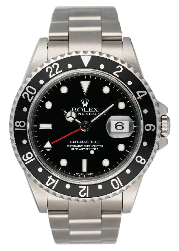 Rolex GMT Master II 16710 Stainless Steel Mens Watch