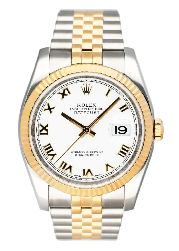 Rolex Oyster Perpetual Datejust 116233 White Dial Mens Watch