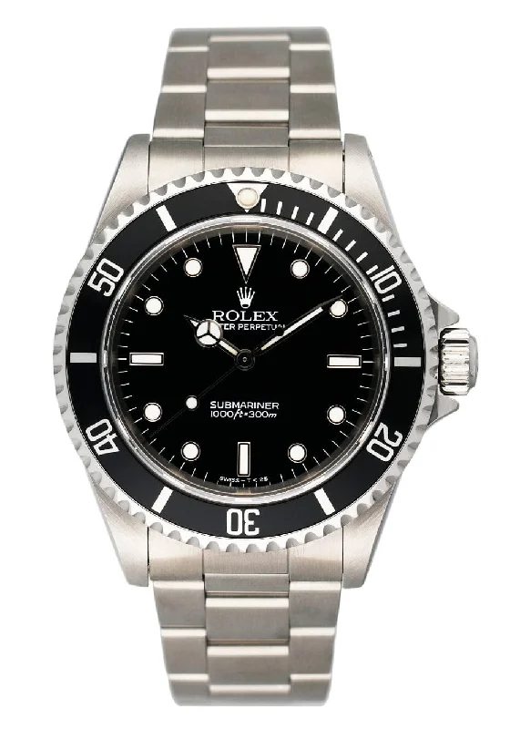 Rolex Submariner 14060 No Date Mens Watch Box Papers