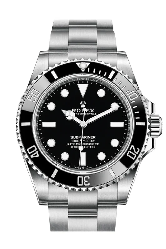 Rolex Submariner 41 Automatic Chronometer Black Dial Men's Watch 124060 New Release 2020