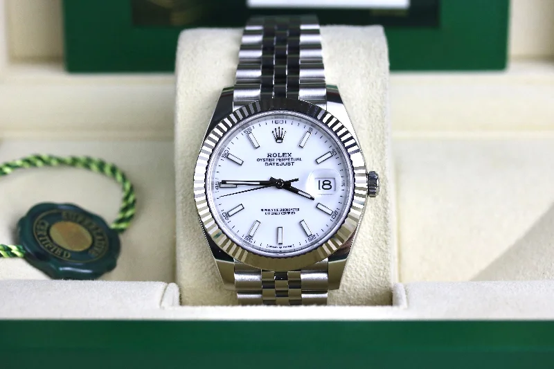 UNWORN 2024 ROLEX 126334 Datejust 41mm White Dial with Box & Papers