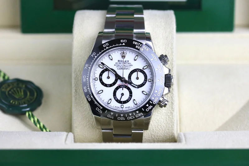 UNWORN Stickered 2022 ROLEX 116500LN Daytona Panda with Box & Papers