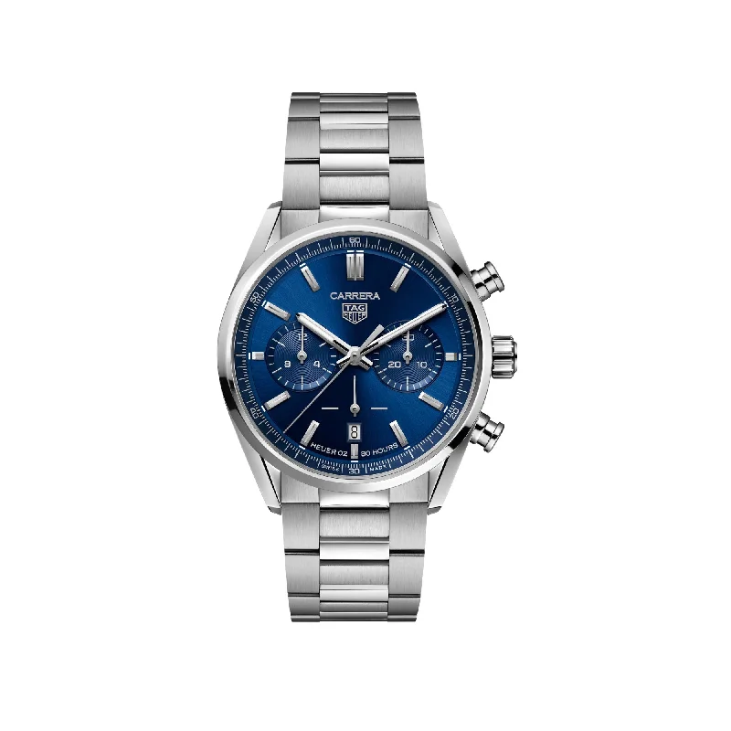 TAG Heuer Carrera  Heuer 02 Automatic Mens Blue Steel Chronograph