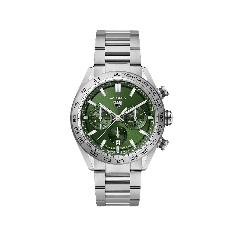 TAG Heuer Carrera  Heuer 02 Automatic Mens Green Steel Watch