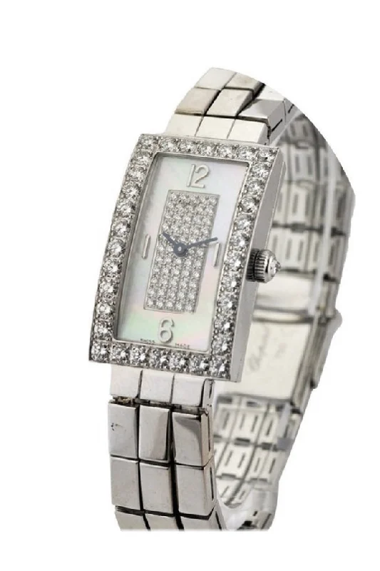 Chopard Classique Rectangle WG with Diamond Bezel 10-7018/8-20