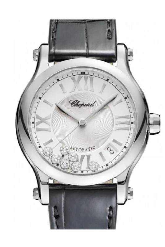 Chopard Happy Sport 36mm Automatic Stainless Steel and Diamonds Watch 278559-3001