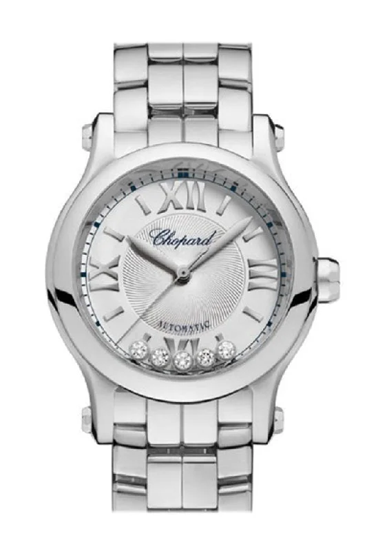 Chopard Happy Sport Silver Dial Ladies Watch 278573-3002