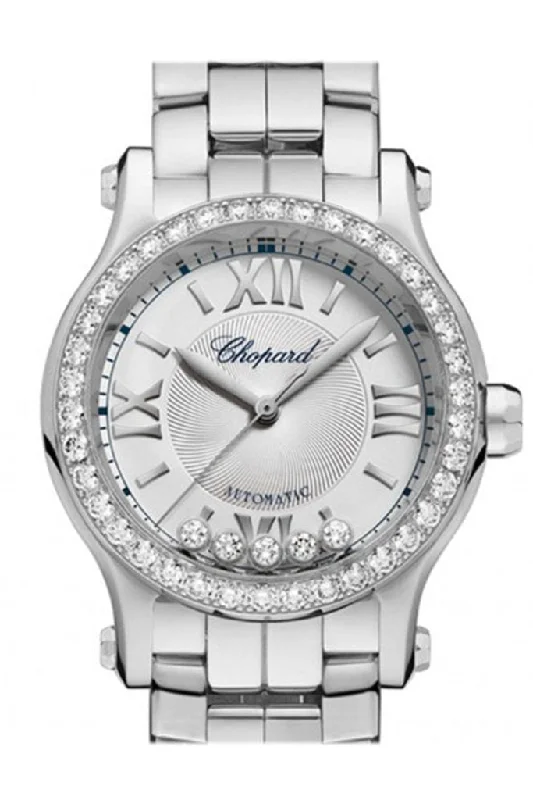 Chopard Happy Sport Silver-Toned Dial Ladies Watch 278573-3004