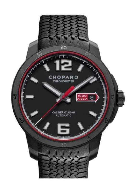 Chopard Mille Miglia GTS 43mm Automatic Speed Black Dlc Blackened Stainless Steel Limited Edition watch 168565-3002