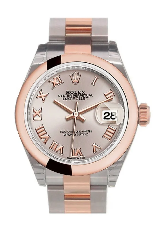 Rolex Datejust 28 Sundust Roman Dial Ladies Watch 279161 NP