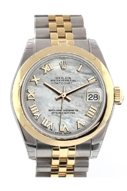 Rolex Datejust 31 Mother of pearl Roamn Dial 18K Gold Two Tone Jubilee Ladies 178243 Pre-owned