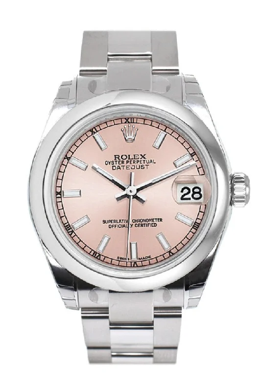 Rolex Datejust 31 Pink Dial Steel Ladies Watch 178240 Pre-owned