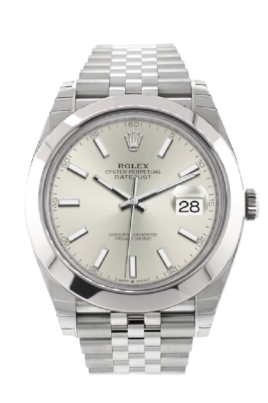 Rolex Datejust 41 Silver Dial Automatic Men's Jubilee Watch 126300