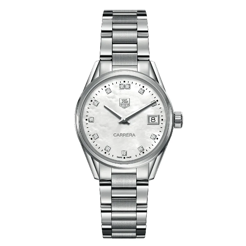 TAG Heuer Carrera Quartz Ladies Mother of Pearl Steel Watch