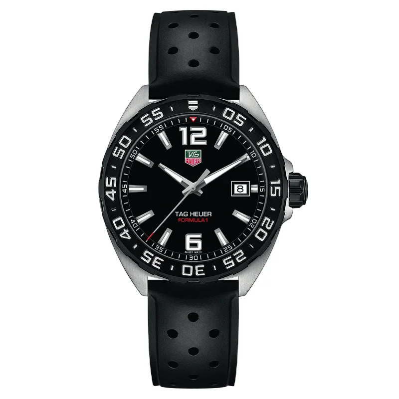 TAG Heuer Formula 1 Quartz Mens Black Rubber Watch