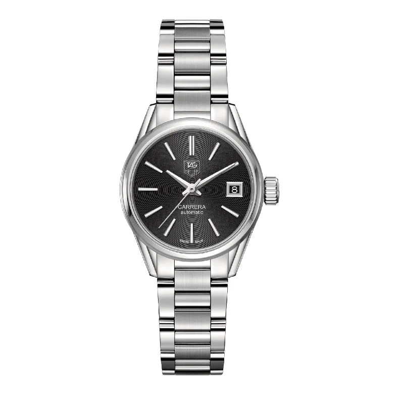 TAG Heuer Carrera Calibre 9 Automatic Ladies Black Steel Watch