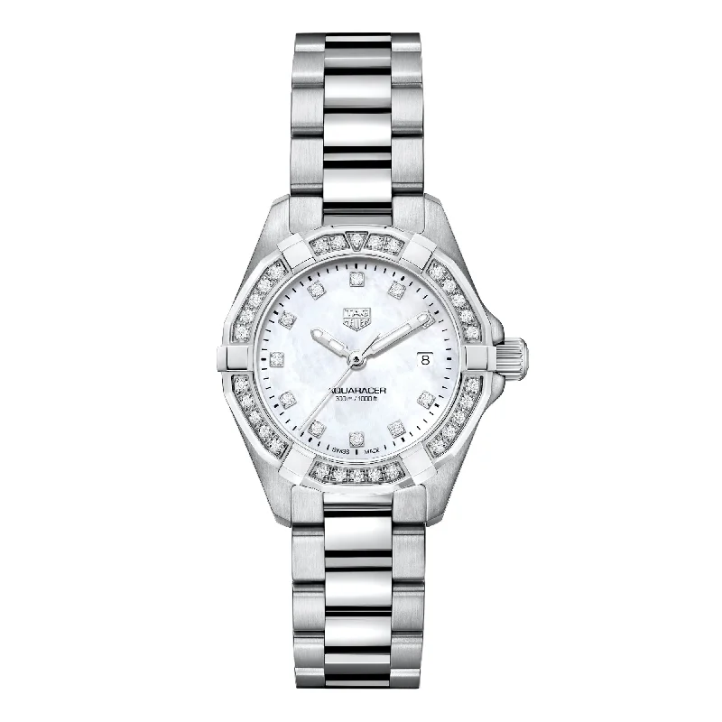 TAG Heuer Aquaracer Quartz Ladies Mother of Pearl Steel Watch