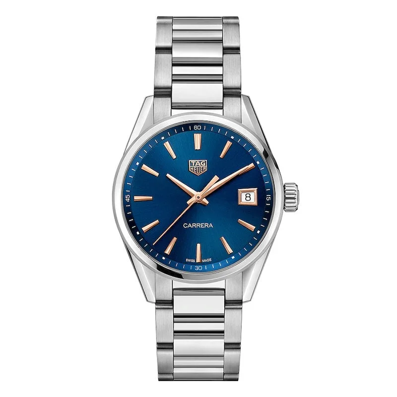 TAG Heuer Carrera Quartz Ladies Blue Steel Watch