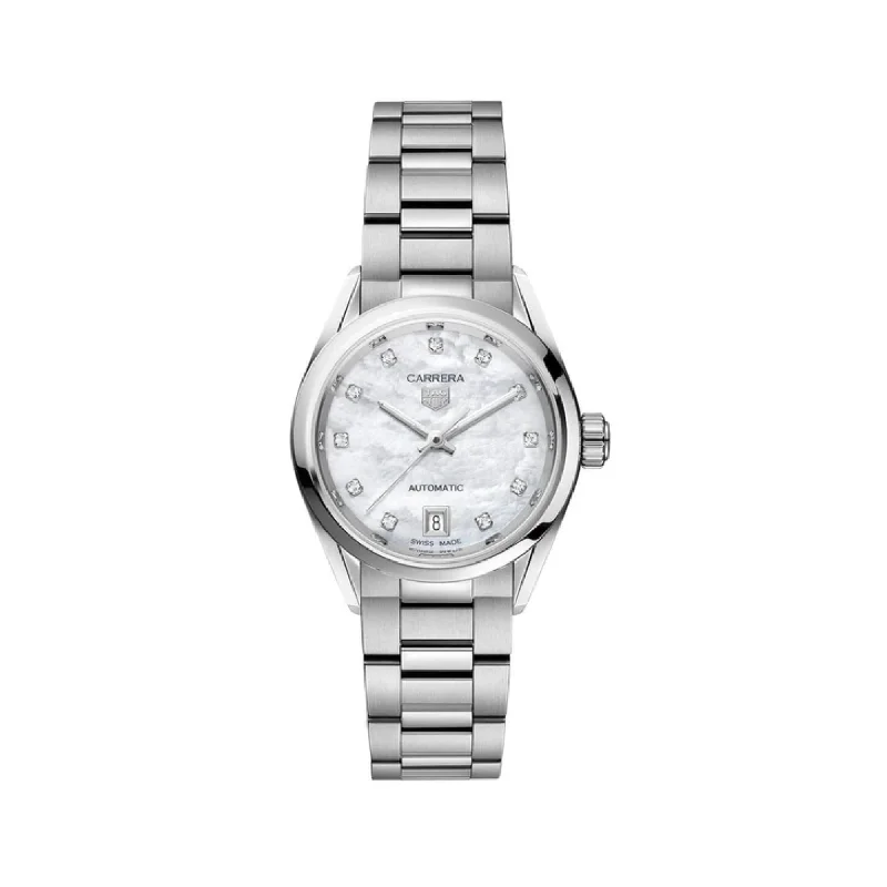 TAG Heuer Carrera Automatic Ladies Mother of Pearl Steel Watch