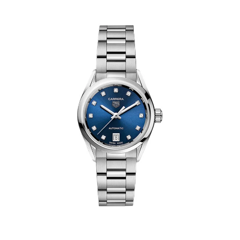 TAG Heuer Carrera Automatic Ladies Blue Steel Watch