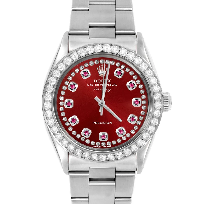 Rolex Air King 34mm | 5500-SS-RED-STRR-2CT-OYS