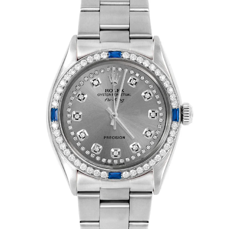 Rolex Air King 34mm | 5500-SS-SLT-STRD-4SPH-OYS