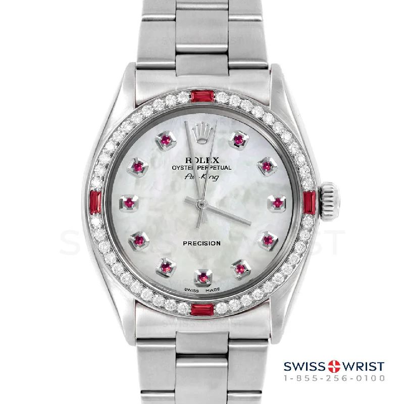 Rolex Air King 34mm | 5500-SS-WMOP-RBY-AM-4RBY-OYS