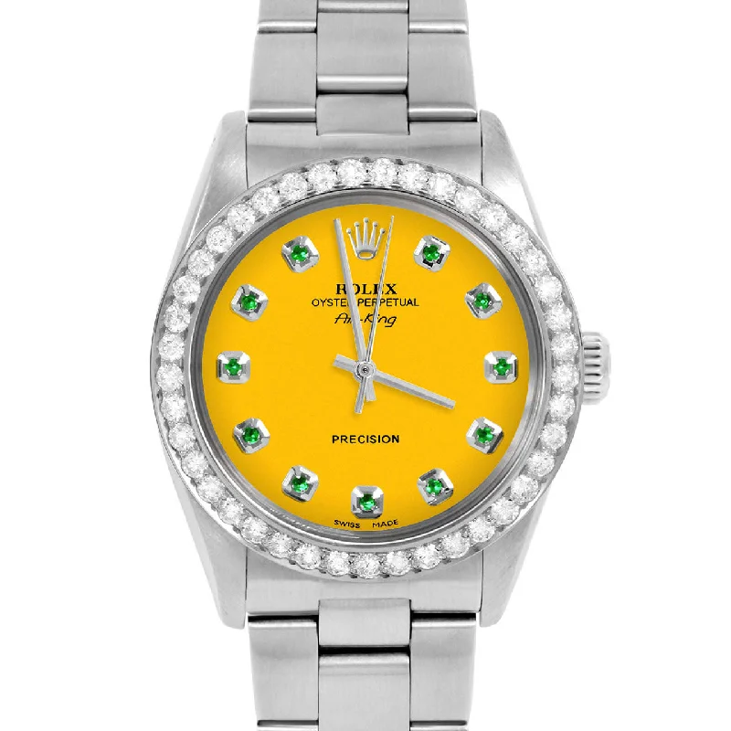 Rolex Air King 34mm | 5500-SS-YLW-EMD-AM-2CT-OYS