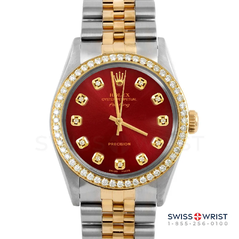 Rolex Air King 34mm | 5500-TT-RED-DIA-AM-BDS-JBL