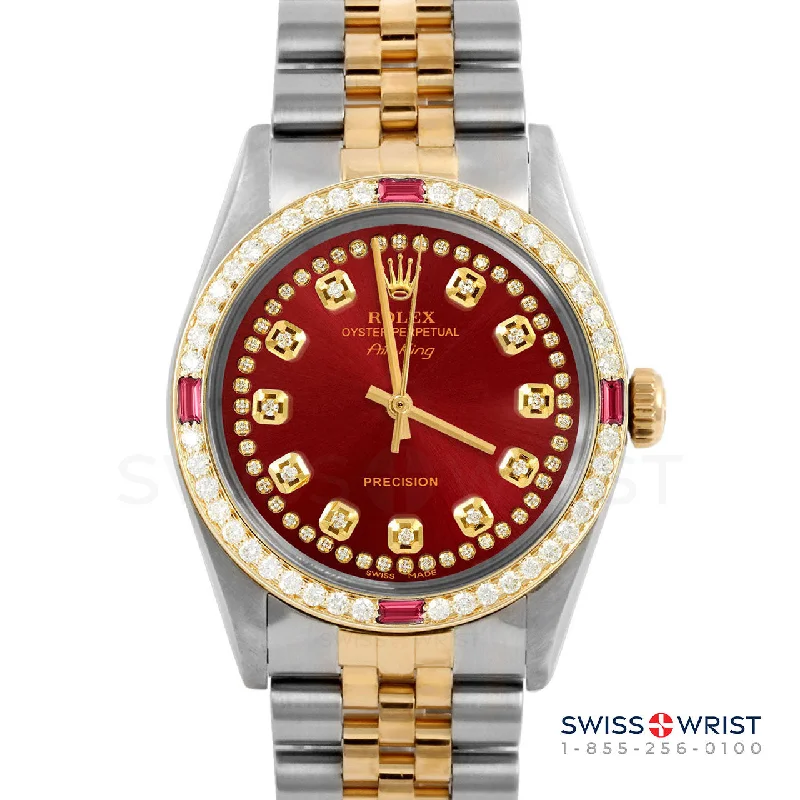 Rolex Air King 34mm | 5500-TT-RED-STRD-4RBY-JBL