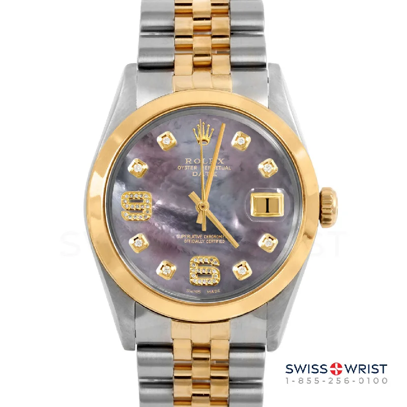 Rolex Date 34mm | 1500-TT-BMOP-8DA69-SMT-JBL