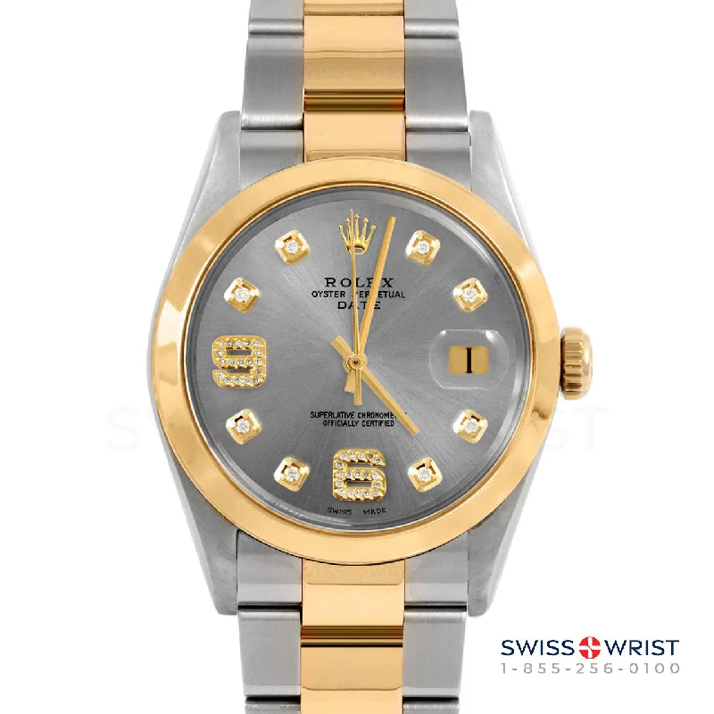 Rolex Date 34mm | 1500-TT-SLT-8DA69-SMT-OYS