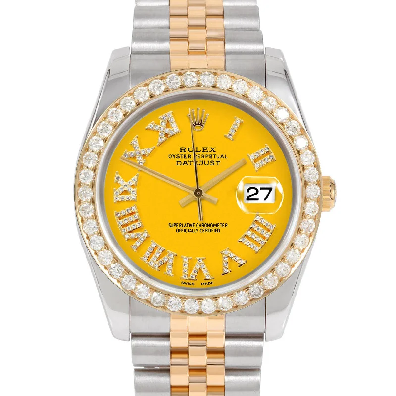 Rolex Datejust 36mm | 116233-YLW-FDR-25CT-JBL