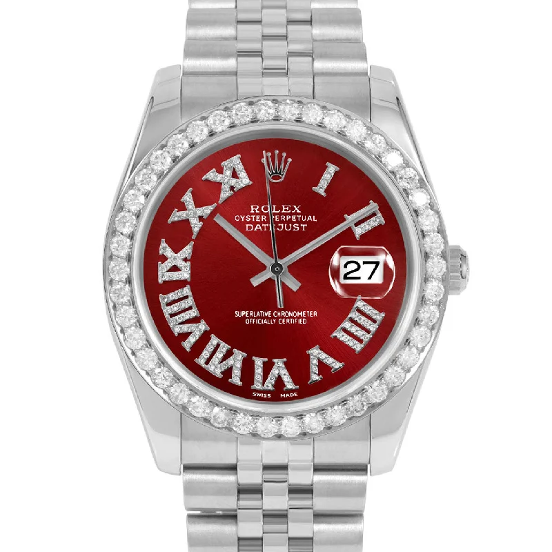 Rolex Datejust 36mm | 116234-RED-RDR69-25CT-JBL