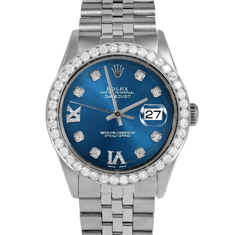 Rolex Datejust 36mm | 1601-SS-BLU-8DR69-25CT-JBL