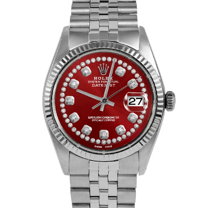 Rolex Datejust 36mm | 1601-SS-RED-STRD-FLT-JBL