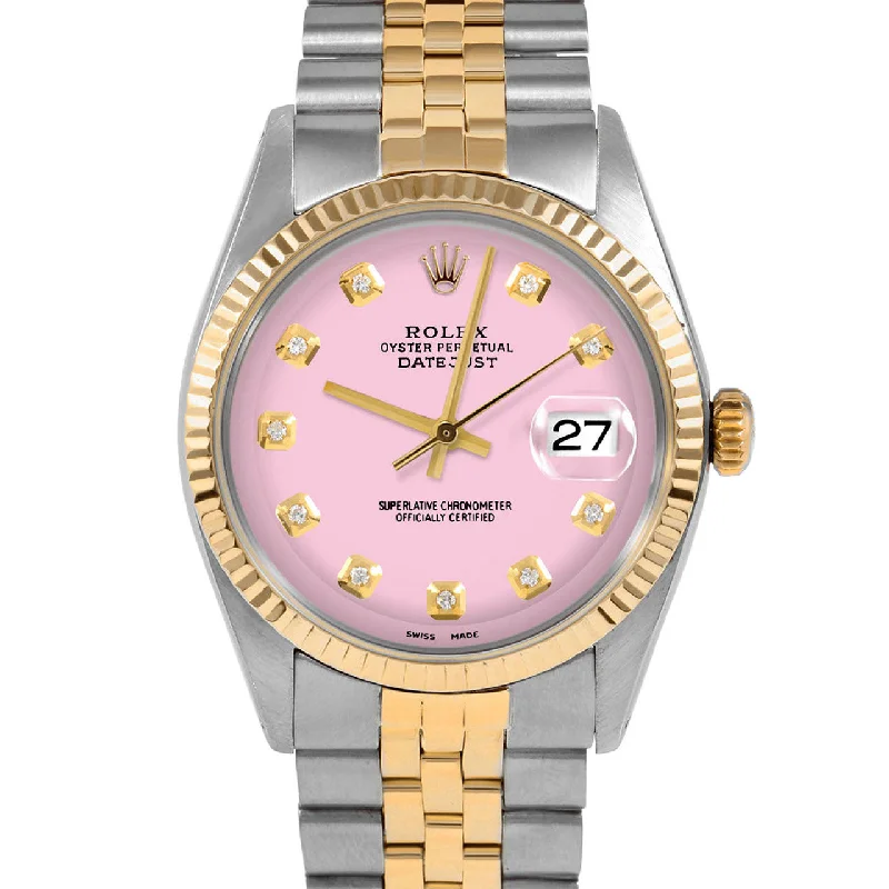 Rolex Datejust 36mm | 1601-TT-PNK-DIA-AM-FLT-JBL