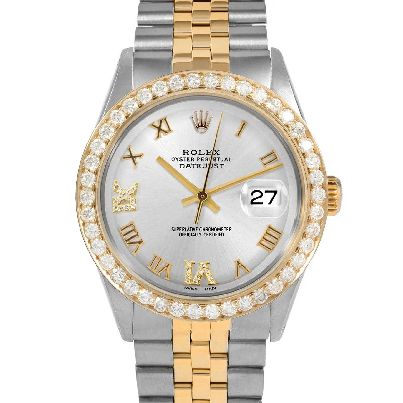 Rolex Datejust 36mm | 1601-TT-SLV-RDR69-25CT-JBL