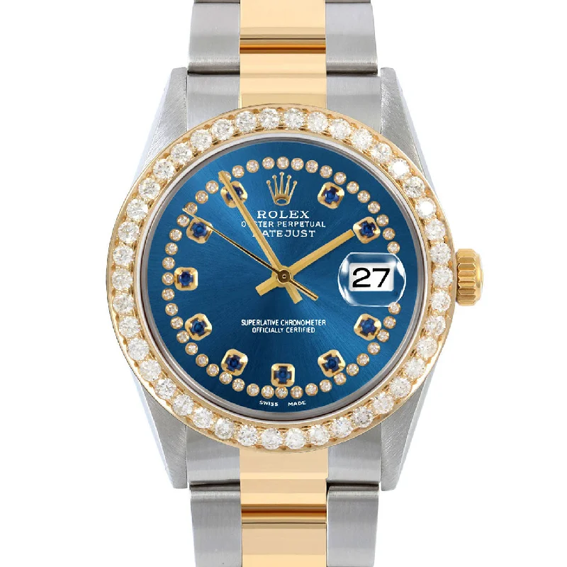 Rolex Datejust 36mm | 16013-BLU-STRS-25CT-OYS