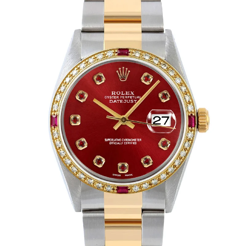 Rolex Datejust 36mm | 16013-RED-RBY-AM-4RBY-OYS