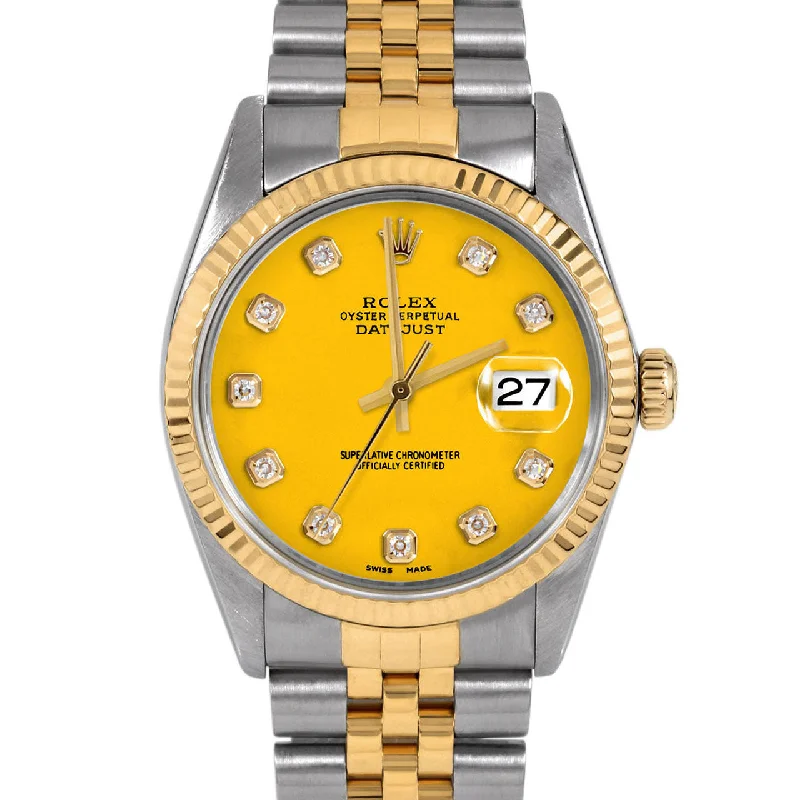 Rolex Datejust 36mm | 16013-YLW-DIA-AM-FLT-JBL