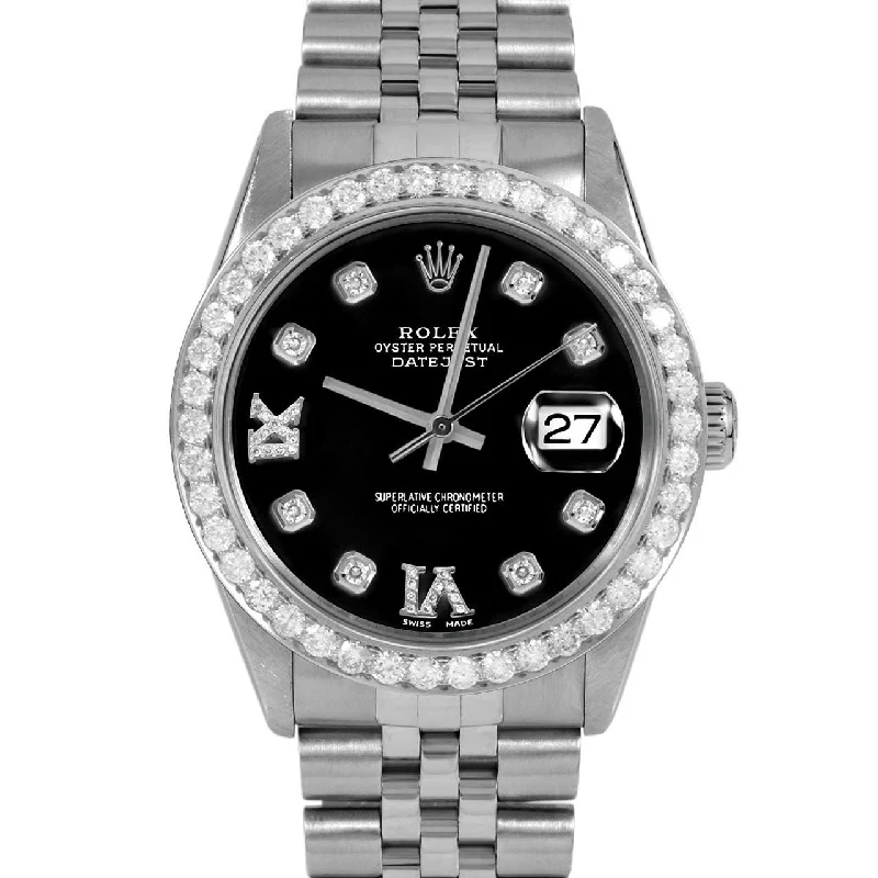 Rolex Datejust 36mm | 16014-BLK-8DR69-25CT-JBL