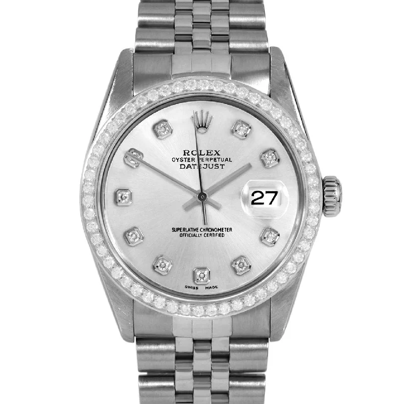 Rolex Datejust 36mm | 16014-SLV-DIA-AM-BDS-JBL